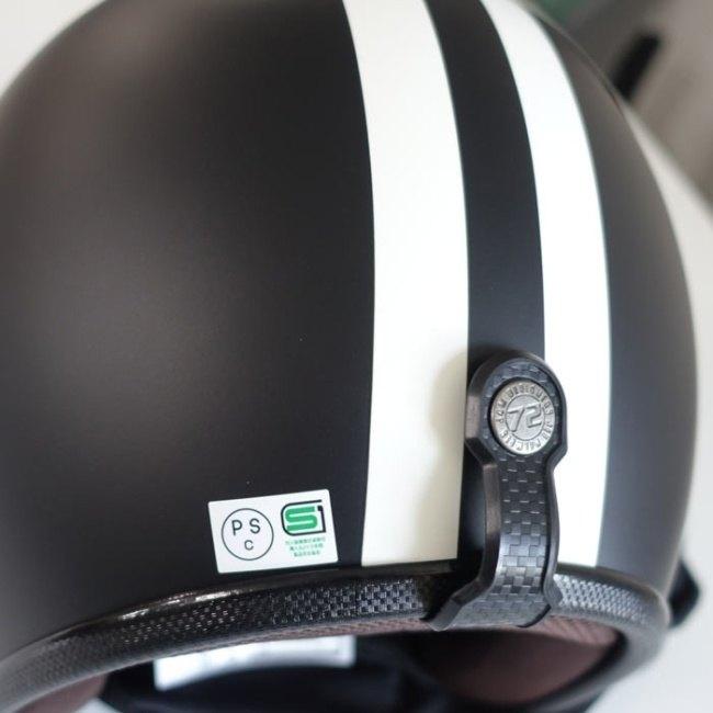 72JAM JET HELMET 72JAM 72ジャム JP MONO HELMET BLACK HAWK (マット