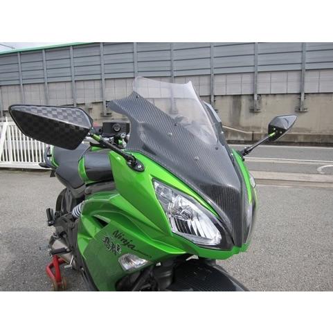 A-TECH エーテック エアロスクリーン ロング 素材：FRP塗装済(PT) / スクリーンカラー：クリア ニンジャ400 (2014-) KAWASAKI カワサキ｜webike｜03