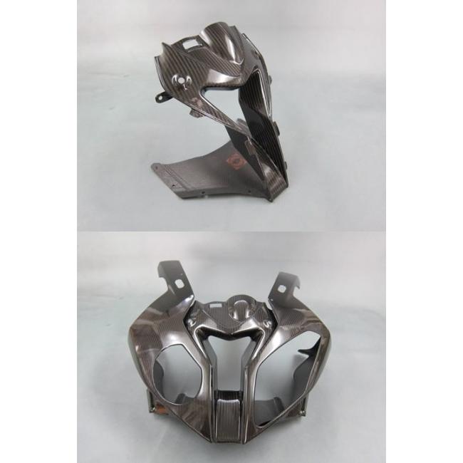 A-TECH エーテック アッパーカウルラムダクト 素材：ドライカーボン（D/C）クリア塗装済 S1000RR BMW アッパーカウル・フロントカウル カウル関連 外装 | A-TECH | 01
