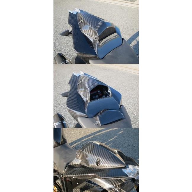 A-TECH エーテック タンデムシートボックス 素材：FRP/黒（FB） S1000RR BMW シングルシートカウル シート関連 外装の画像