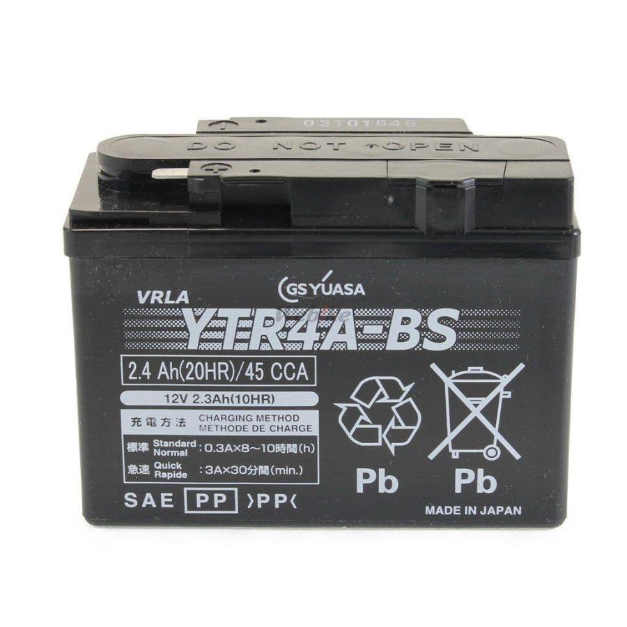GS YUASA GSユアサ YTR4A-BS オートバイ用 制御弁型(MF)12Vバッテリー【液入充電済み】 HONDA ホンダ 鉛系バッテリー バッテリー関連 | GSユアサ