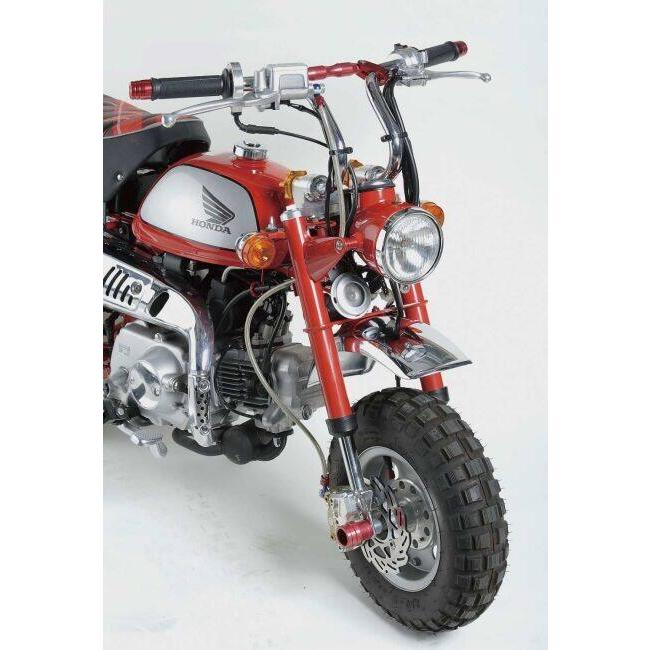 値下げ！XR70　CRF仕様　公道仕様　倒立フォーク　ディスクブレーキ化　CD50ボアアップ？　カスタム多数　モンキー　ダックス　 1811wダックスノーマルフロントフォーク用ディスクブレーキ化キット