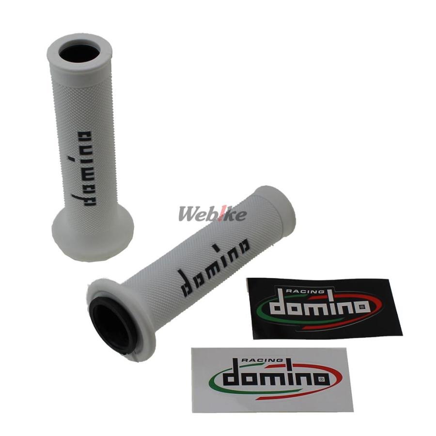 domino ドミノ レースタイプ グリップ カラー：ホワイト×ブラック ハンドル | domino