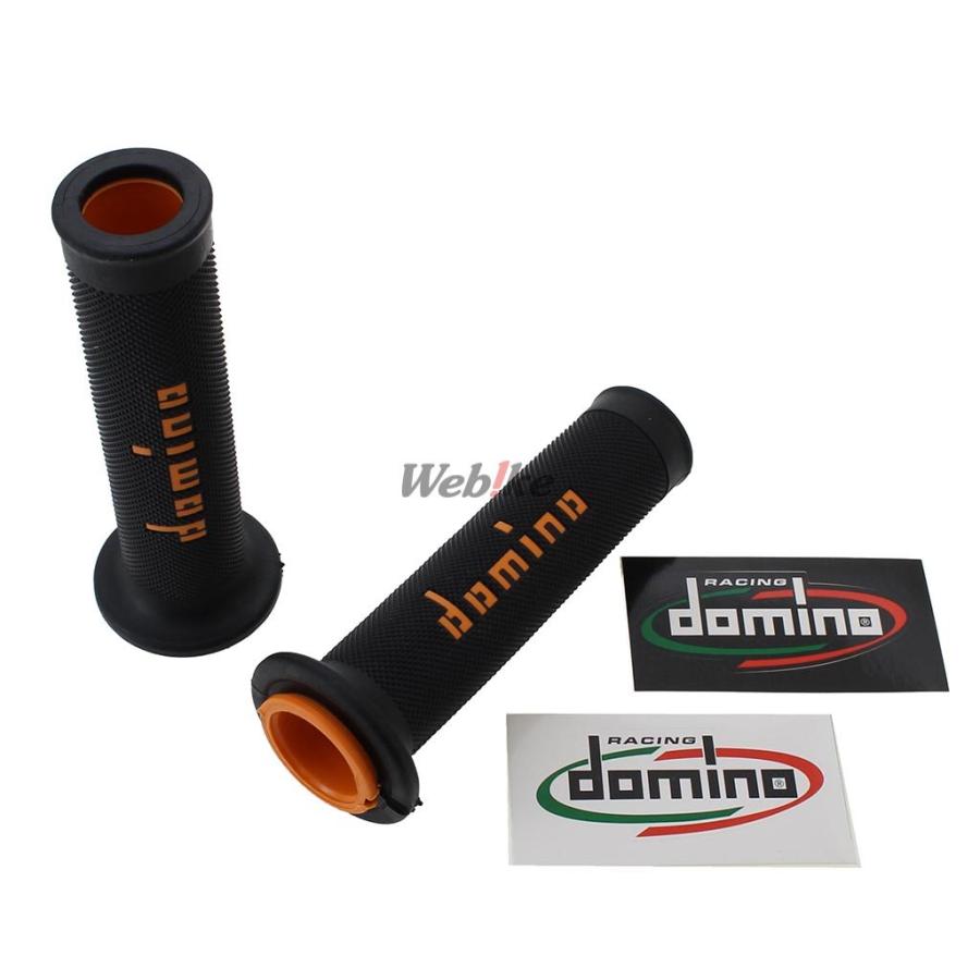 domino ドミノ レースタイプ グリップ カラー：ブラック×オレンジ ハンドル | domino