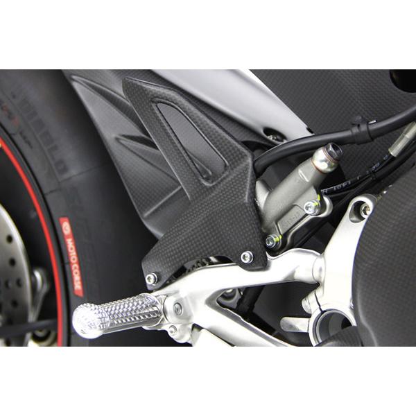 MOTO CORSE モトコルセ カーボン ライディングステップヒールガードセット ホールタイプ マットフィニッシュ Panigale [パニガーレ] 899Panigale ヒールガード