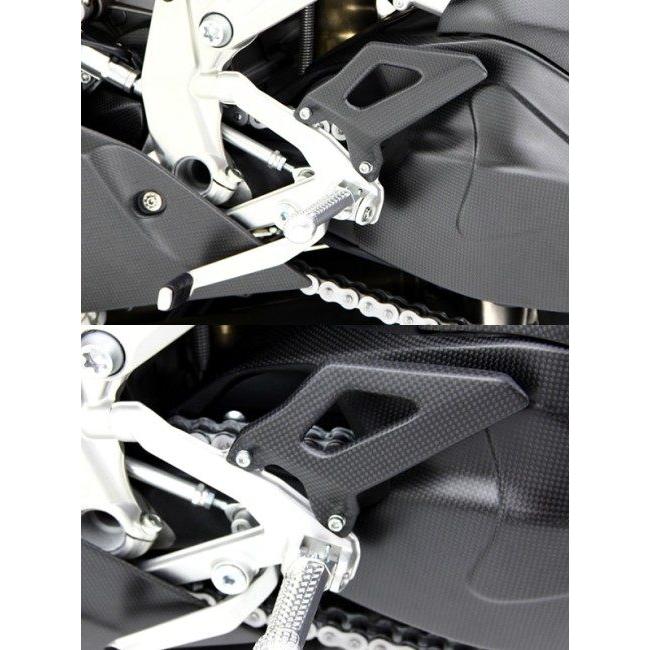 MOTO CORSE モトコルセ カーボン ライディングステップヒールガードセット ホールタイプ マットフィニッシュ Panigale [パニガーレ] 899Panigale ヒールガード
