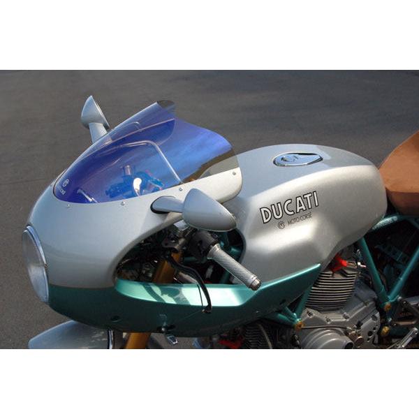 【DUCATI】スポクラ、ポールスマート用MOTOCORSE製スクリーン新品 MOTO CORSE（モトコルセ） オプティカル ウインドスクリーン
