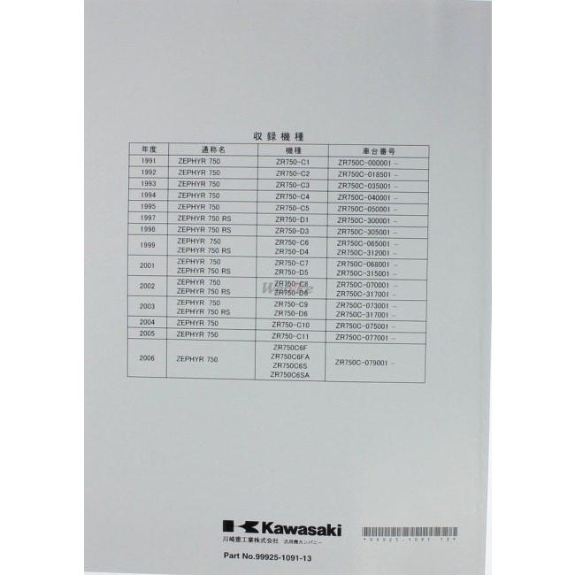 カワサキ（Kawasaki） サービスマニュアル (基本版) 【和文】 ゼファー