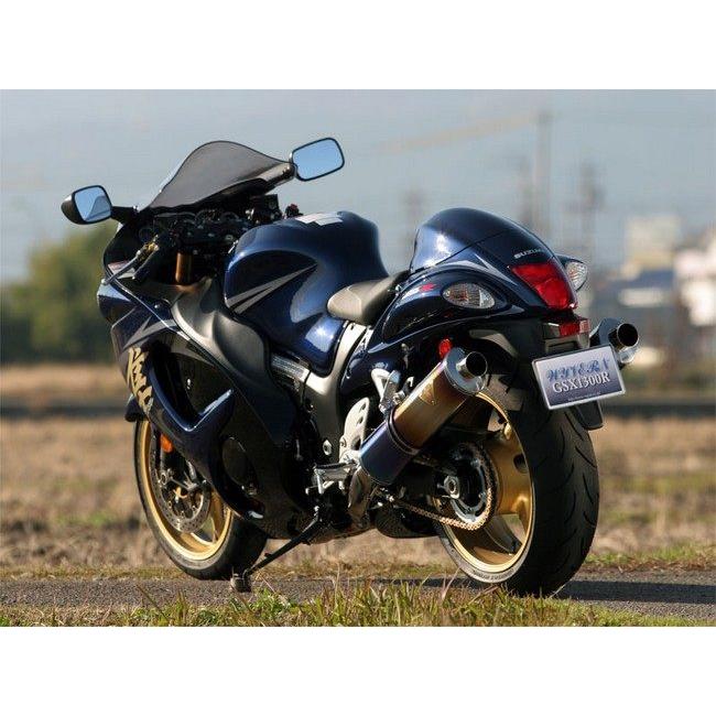 r’s gear アールズギア ワイバン スリップオンタイプマフラー タイプ：クロスオーバル／ドラッグブルー GSX1300R HAYABUSA SUZUKI スズキ｜webike｜05