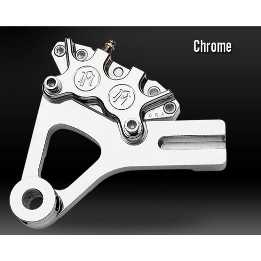 Performance Machine パフォーマンスマシン 4Pリアキャリパー＆ブラケット (クラシック) 125×4R 仕様：クロム FXDBモデル FXDCモデル FXDLモデル FXDWGモデル