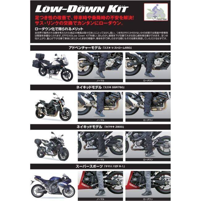 EFFEX エフェックス ローダウンキット Z250 (2013-) ニンジャ250R