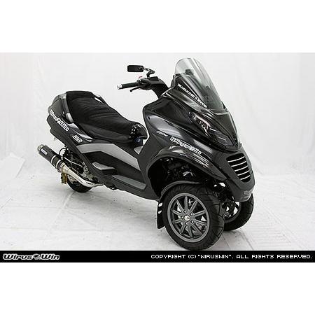 WirusWin ウイルズウィン カーボンフロントノーズカバー シルバーカーボン MP3 PIAGGIO ピアジオ その他スクーター外装 カウル関連 外装_2