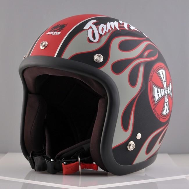 72JAM JET HELMET 72JAM 72ジャム ジェットヘルメット rock＆roll bk/g