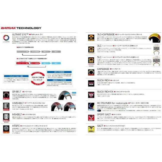 BRIDGESTONE ブリヂストン RACING BATTLAX V02 【90/580R17】 レーシングバトラックス タイヤ オンロードタイヤ・サーキット向け オンロードタイヤ | BRIDGESTONE | 05