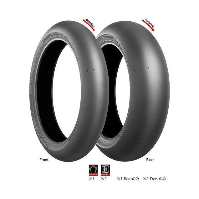 レーシングバトラックス　スリック 120/600R17 ミディアムコンパウンド BRIDGESTONE（ブリヂストン） RACING BATTLAX V02 【120/600R17