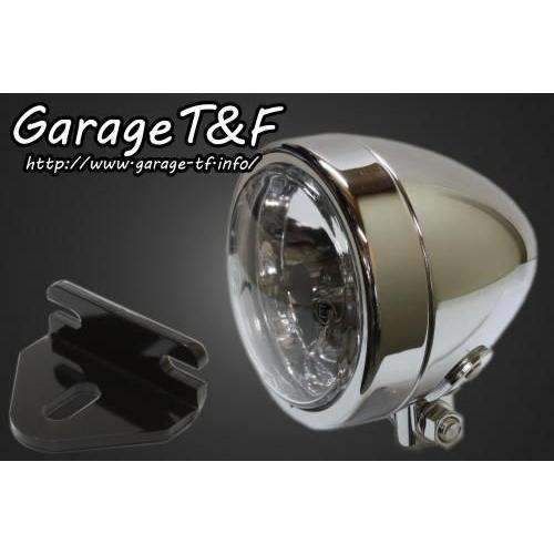 Garage T\u0026F ガレージ 4インチスリムライト＆ライトステーキット タイプE 250TR KAWASAKI カワサキ ヘッドライト 灯火類 電装系