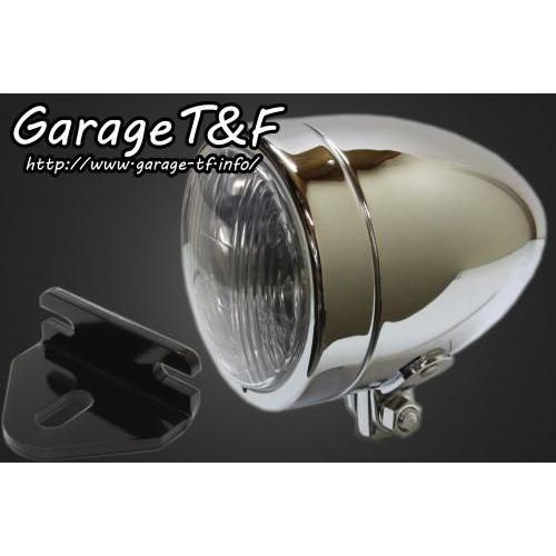 Garage T\u0026F ガレージ 4インチスリムライト＆ライトステーキット タイプE 250TR KAWASAKI カワサキ ヘッドライト 灯火類 電装系