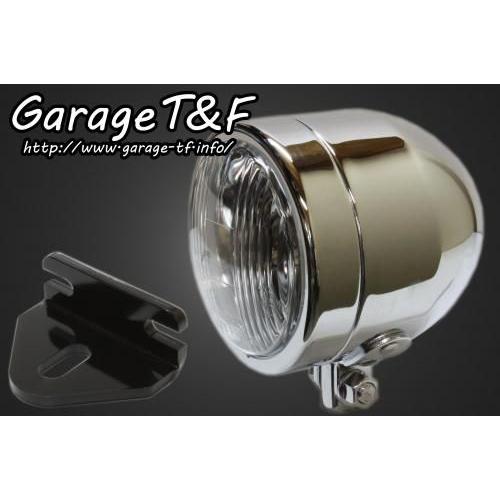 Garage T\u0026F ガレージ 4インチドームライト＆ライトステーキット タイプE 250TR KAWASAKI カワサキ ヘッドライト 灯火類 電装系
