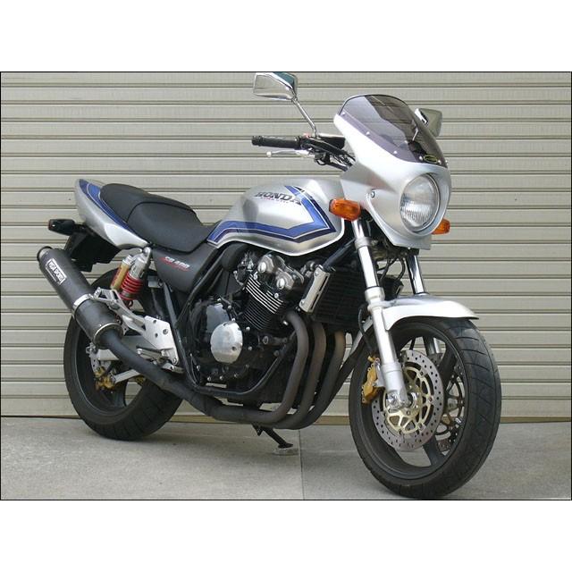 CHIC DESIGN シックデザイン ロードコメット2 カラー：キャンディフェニックスブルー(ストライプ) / スクリーンカラー：クリア CB400スーパーフォア カウル関連の画像