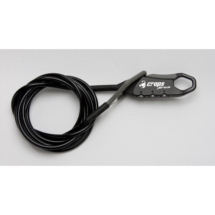 CROPS クロップス マルチパーパスロック PROシリーズ Q5 ストレートケーブル カラー：ブラック ワイヤーロック 保管・盗難防止用品 | crops