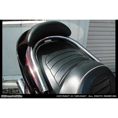 WirusWin ウイルズウィン バックレスト付き 38φタンデムバー ラージ マジェスティ250(SG03J) YAMAHA ヤマハ グラブバー・タンデムバー・シーシーバー 外装