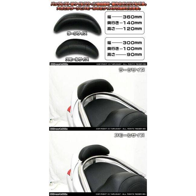 WirusWin（ウイルズウィン） バックレスト付き 32Φタンデムバー