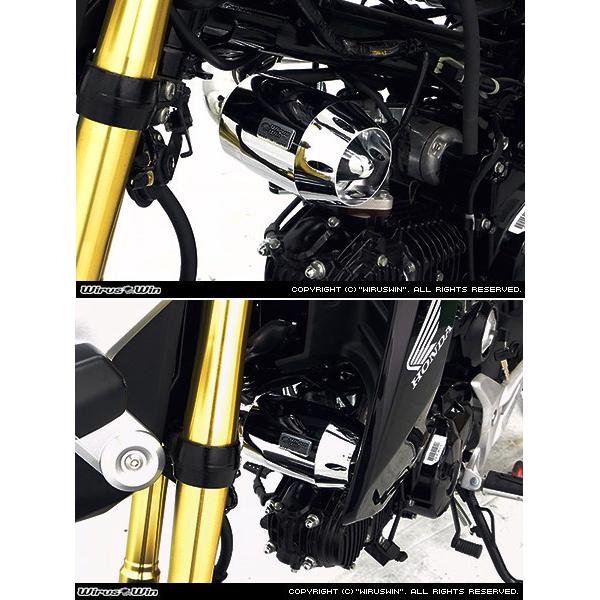 WirusWin ウイルズウィン ブリーズタイプ エアクリーナーキット カラー：ブラックメッキ グロム HONDA ホンダ 吸気関連 エンジン