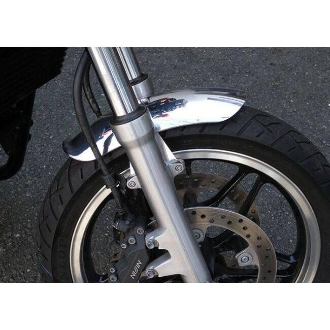 ホンダCB1100用バイク用 フロントフェンダー ブラック WM（ダブルエム） ベリーショート アルミ フロントフェンダー CB1100