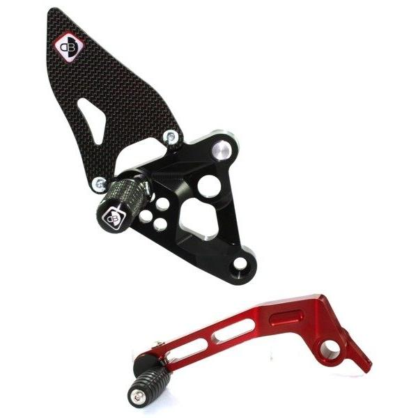 DUCABIKE (DBK) ドゥカバイク (ディービーケー) バックステップ カラー：ブラック／レッド 848 1198 1098 DUCATI ドゥカティ ステップ 足回り_1