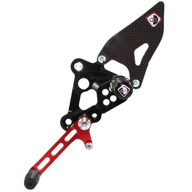 DUCABIKE (DBK) ドゥカバイク (ディービーケー) バックステップ カラー：ブラック／レッド 848 1198 1098 DUCATI ドゥカティ ステップ 足回り_2