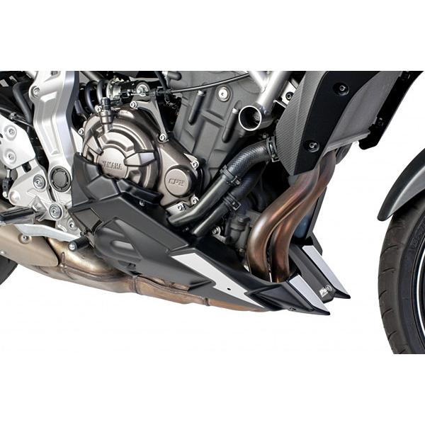 Puig プーチ エンジンスポイラー カラー：ブラック(つや消) MT-07 Tracer 700 YAMAHA ヤマハ アンダーカウル カウル関連 外装_10