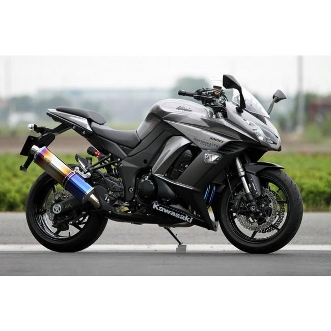 r’s gear アールズギア ワイバン シングルタイプマフラー カラー：ドラッグブルー Z1000 (水冷) ニンジャ1000 (Z1000SX) KAWASAKI カワサキ マフラー | ブランド登録なし