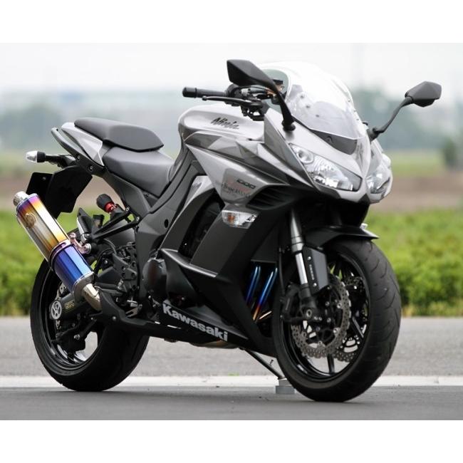r’s gear アールズギア ワイバン シングルタイプマフラー カラー：ドラッグブルー Z1000 (水冷) ニンジャ1000 (Z1000SX) KAWASAKI カワサキ マフラー | ブランド登録なし | 01