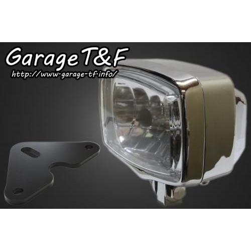 Garage T\u0026F ガレージ 4インチスクエアライト＆ライトステーキット タイプF グラストラッカー SUZUKI スズキ ヘッドライト 灯火類 電装系
