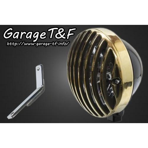 Garage T&F Garage T&F:ガレージ T&F 5.75インチバードゲージヘッドライト＆ライトステーキット タイプD スティード400 HONDA ホンダ