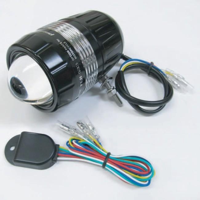 PROTEC プロテック FLH-533 LEDフォグライト 遮光板有り REVセンサー機能無(増設用子機) / ボルト方向：左 12V車用 フォグランプ 灯火類 電装系 | PROTEC（車、バイク）