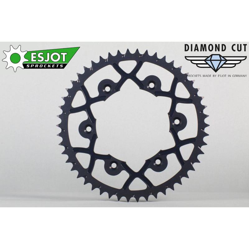 Esjot エスヨット X-Wing [エックスウィング] オフロード用リアスプロケット 丁数：49 / カラー：ブラック KAWASAKI カワサキ 駆動系 | ブランド登録なし