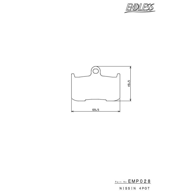 ENDLESS スーパーハイブリッドシンタードパッド　EMP020 左右セット ENDLESS（エンドレス） スーパーハイブリッドシンタードパッド SUZUKI