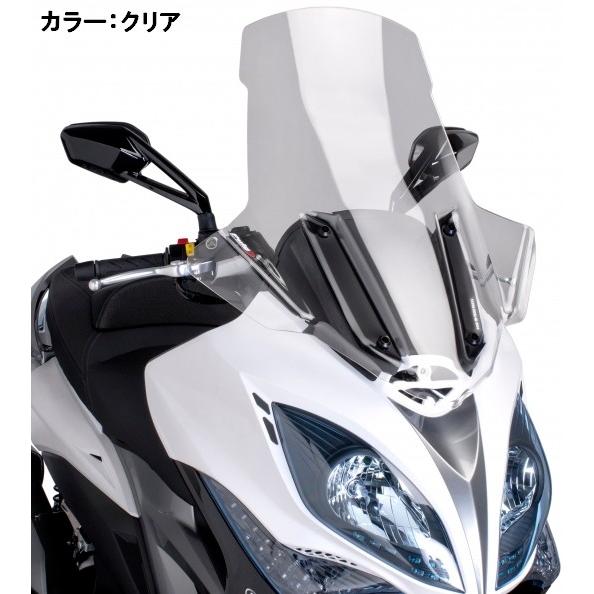 Puig プーチ V-TECH Line ツーリングスクリーン カラー：クリア XCITING400 14-17 KYMCO キムコ スクリーン 外装_2