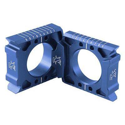 HammerHead ハマーヘッド アクスルブロック カラー：ブルー WR250F WR250R WR250X (モタード) WR450F YZ125 YZ250 YZ250F YZ450F YAMAHA ヤマハ 足回り | ブランド登録なし