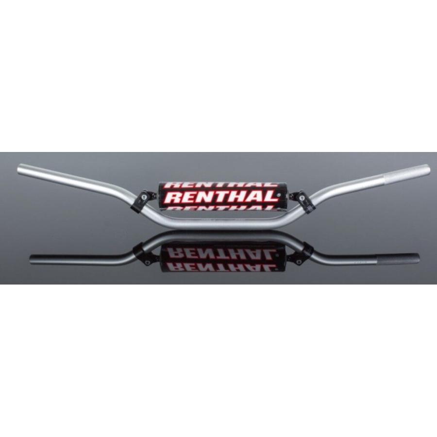RENTHAL レンサル 7／8インチ レプリカバー R．カーマイケル CR／CRF，KX／KXF カラー：シルバー ハンドルバー ハンドル | RENTHAL