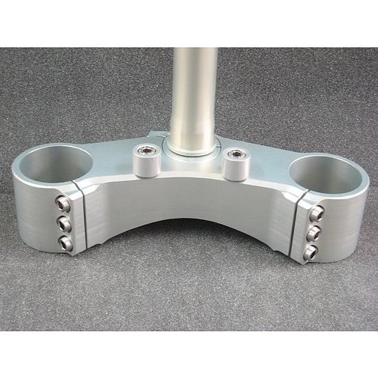 ブランド登録なし - Robby Moto Engineering ロビーモトエンジニアリング トリプルクランプ オフセット 色合い 色合い：しろがね色 R1198 1098 S DUCATI ドゥカティ 手持ち部分