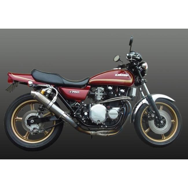 techserfu テックサーフ [ALL TITANIUM Exhaust TYPE-2] オールチタニウムエキゾーストマフラー タイプ-2 Z1 Z2 KAWASAKI カワサキ フルエキゾーストマフラー