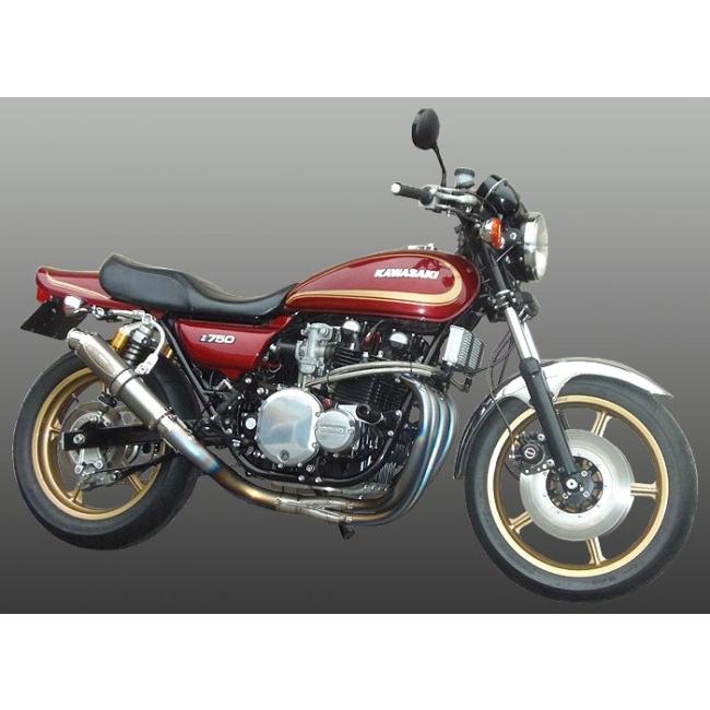 techserfu テックサーフ [ALL TITANIUM Exhaust TYPE-2] オールチタニウムエキゾーストマフラー タイプ-2 Z1 Z2 KAWASAKI カワサキ フルエキゾーストマフラーの画像
