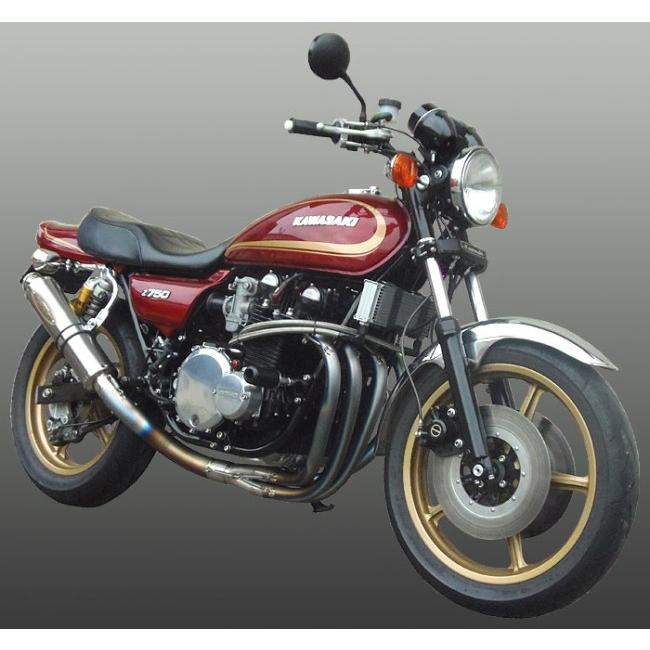 techserfu テックサーフ [ALL TITANIUM Exhaust TYPE-2] オールチタニウムエキゾーストマフラー タイプ-2 Z1 Z2 KAWASAKI カワサキ フルエキゾーストマフラーの画像