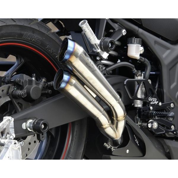 値下げしましたヤマハ YZF-R25 MT-25 オーバー　チタンスリップオン OVER RACING（オーバーレーシング） OVER オーヴァー ツインチタン