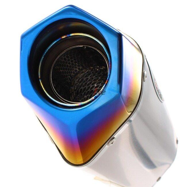 BEET:ビートR-Evo TypeII 汎用 左サイレンサー400クリアチタン R-Evo TypeII レーシングサイレンサー 400R クリアチタン - バイク