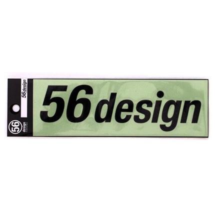 送料込 販売 56design 56design:56デザイン ロゴステッカー 横ロゴ180 カラー：ブラック fromnowon.ca fromnowon.ca
