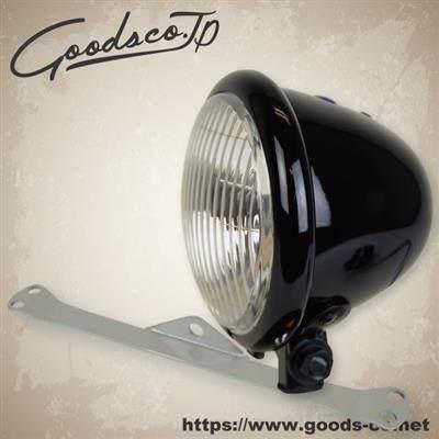 GOODS - グッズ 4-1/2ベイツライトキット 本体色つや：グロス黒いこと TW200 TW225E YAMAHA ヤマハ 前照灯 ともし火類 電装系 車、バイク、自転車-バイク-ライト、レンズ