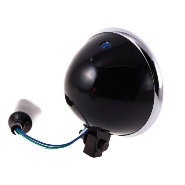 YAMAHA SR500 ヘッドライト GOODS（グッズ） 5-3/4ベイツライトキット 本体カラー：クローム SR400